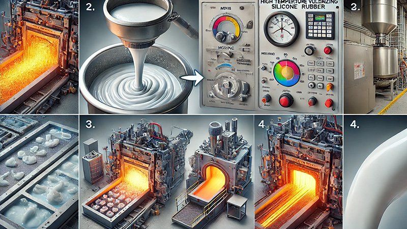 Các vấn đề cần chú ý trong quá trình đúc cao su silicon lưu hóa ở nhiệt độ cao